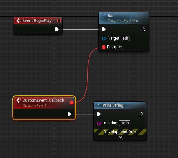 Unreal Engine - Accept Delegates as Arguments in Blueprint Functions
